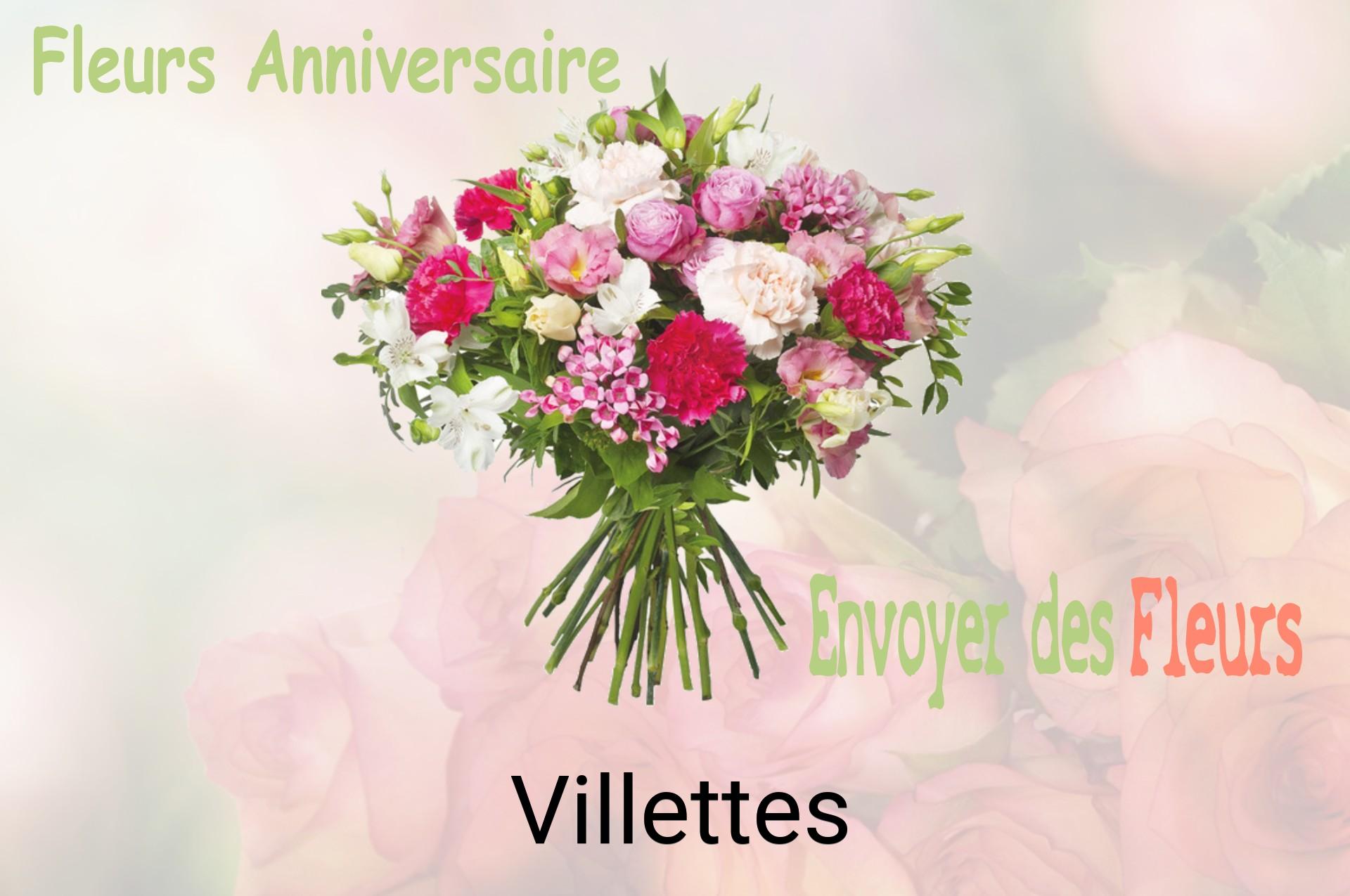 Bouquet de fleurs d’anniversaire livré à Villettes