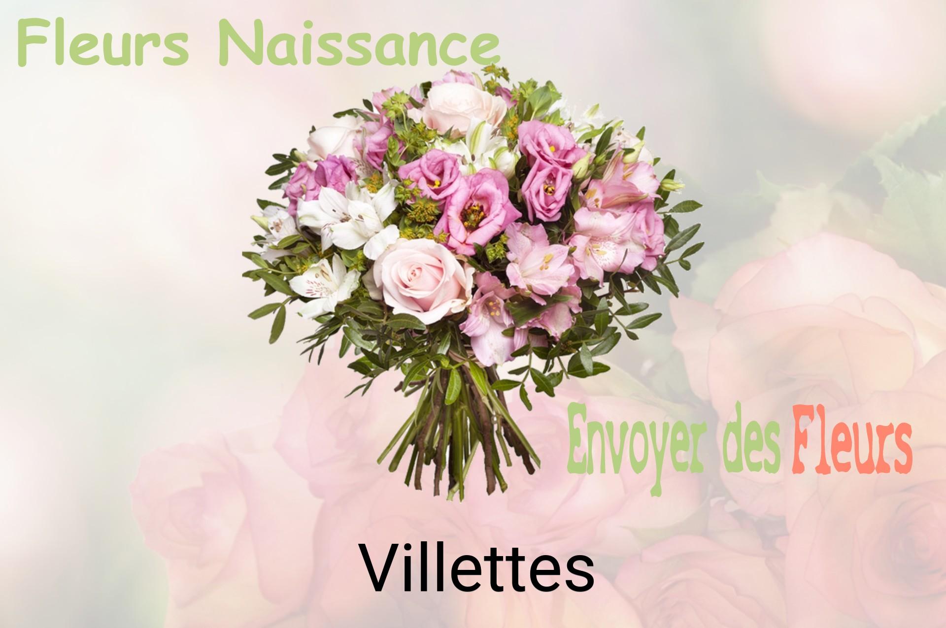 Bouquet de fleurs de naissance livré à Villettes